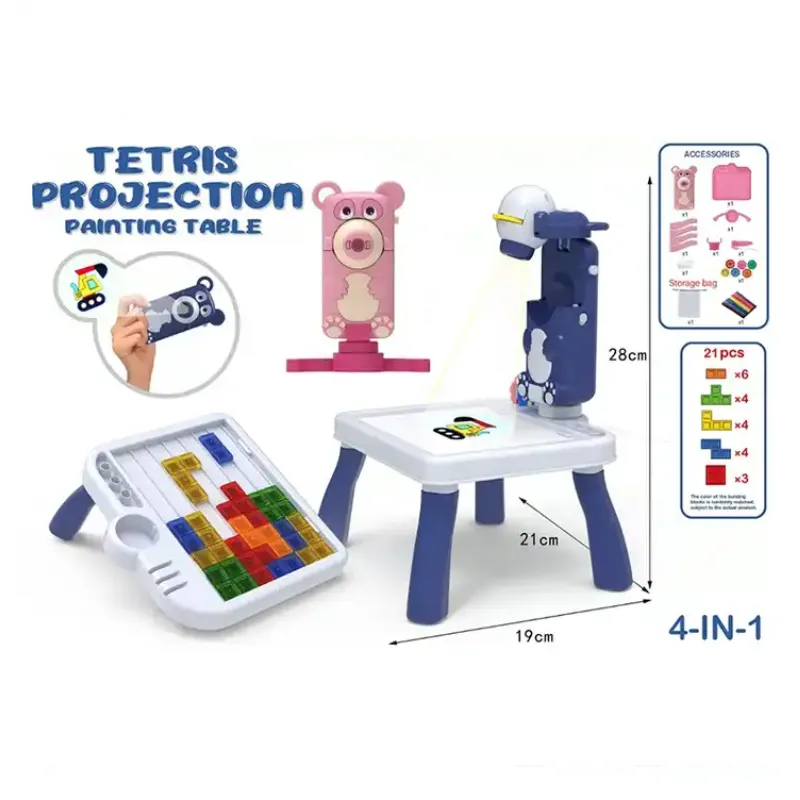 24 Patterns Kids Projector Painting And Drawing Table - Ab-383