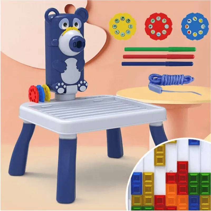 24 Patterns Kids Projector Painting And Drawing Table - Ab-383