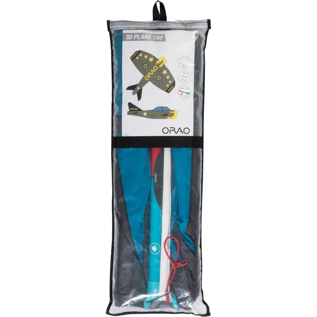 3D Plane 180 Kids' Stunt Kite - Adventure Colours