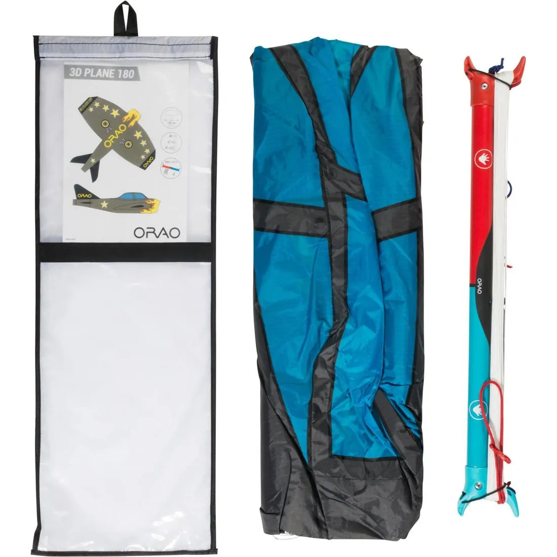 3D Plane 180 Kids' Stunt Kite - Adventure Colours