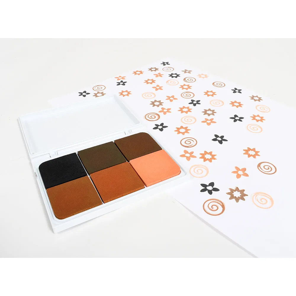 6-in-1 Skin Tones Jumbo Washable Stamp Pad
