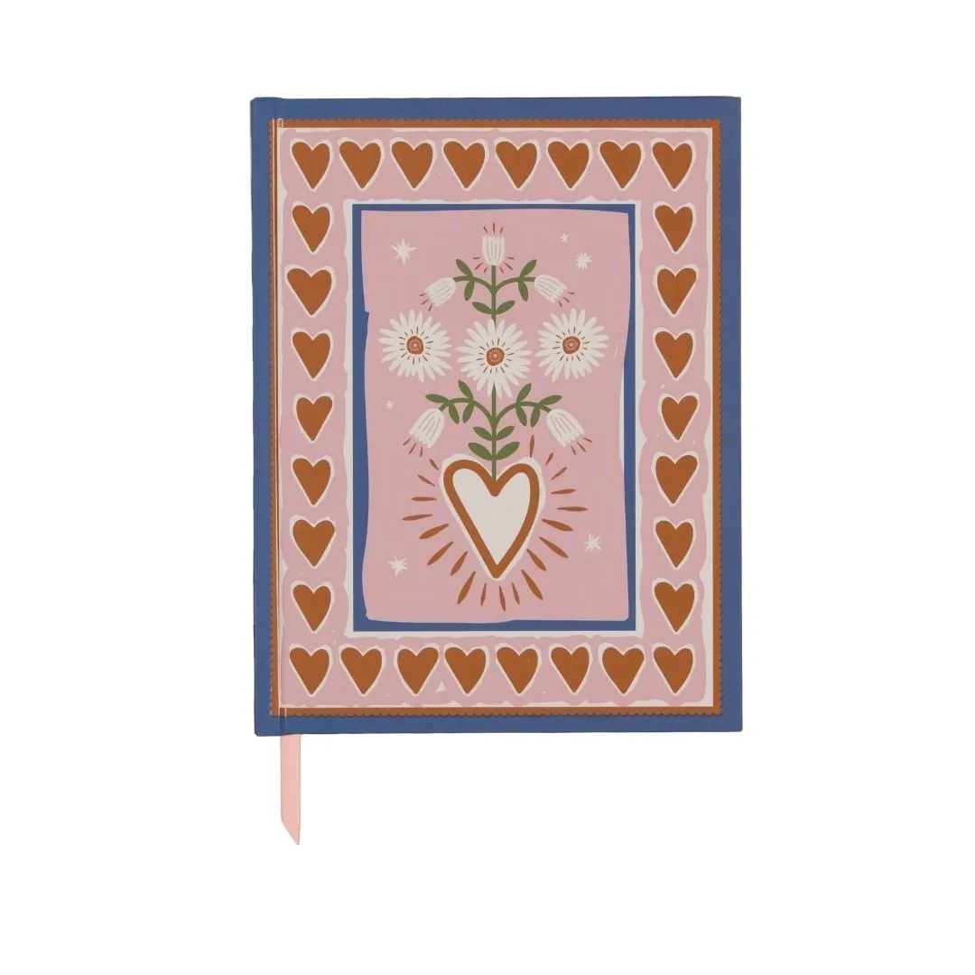 A Dopo Hearts Lined Journal