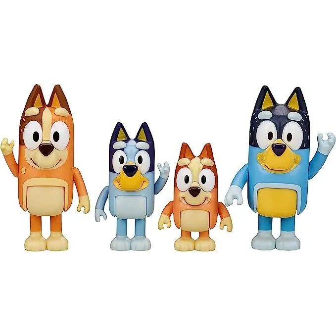 Bluey and Family Mini Figure 4-Pack