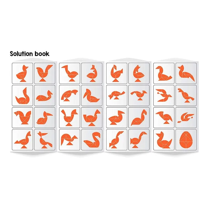 Brain Booster Type 3 (Senior) - 56 puzzles designed to boost intelligence - with Magnetic shapes, Magnetic Board, Puzzle Book and Solution Book