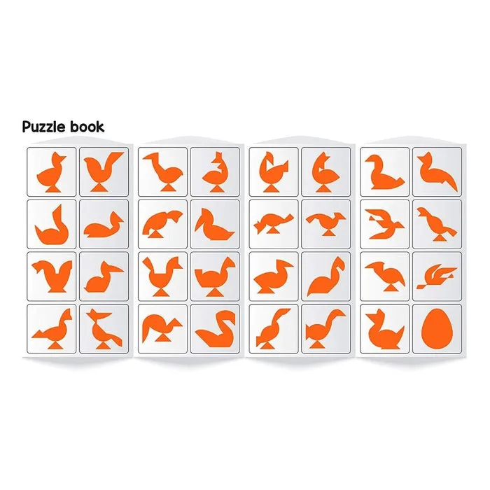 Brain Booster Type 3 (Senior) - 56 puzzles designed to boost intelligence - with Magnetic shapes, Magnetic Board, Puzzle Book and Solution Book