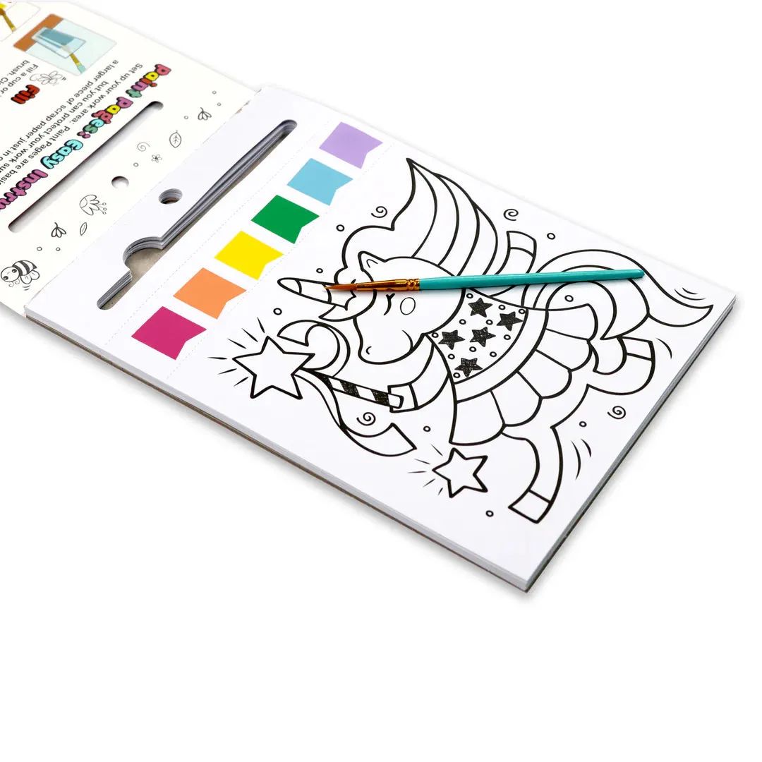 Bright Stripes - Paint Pages - Magical Creatures