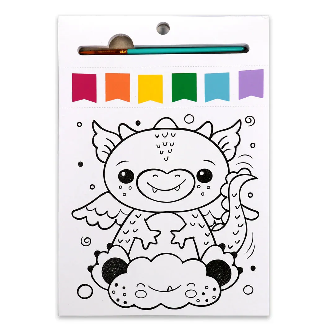Bright Stripes - Paint Pages - Magical Creatures