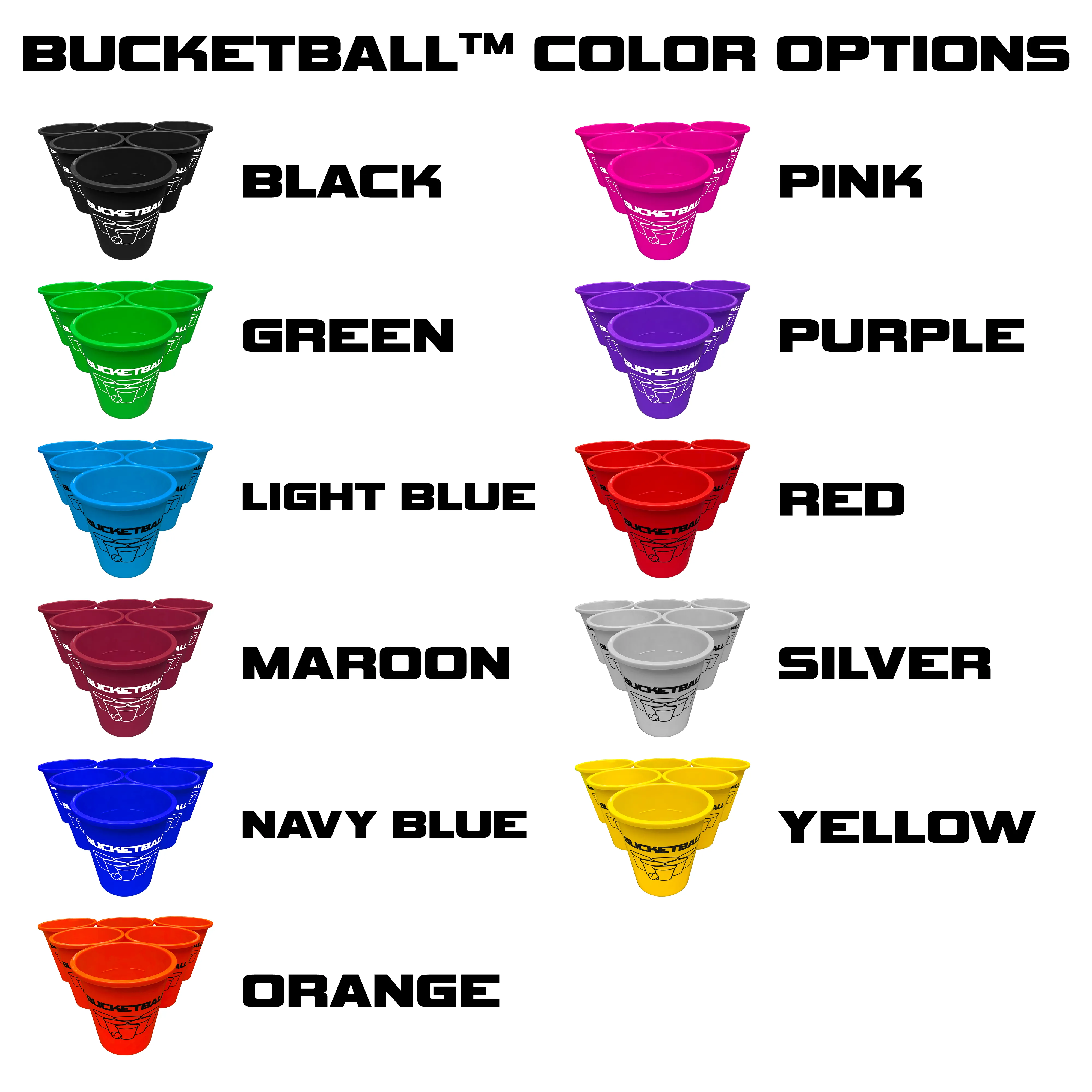 BucketBall - Team Color Edition - Party Pack (Orange/Orange)