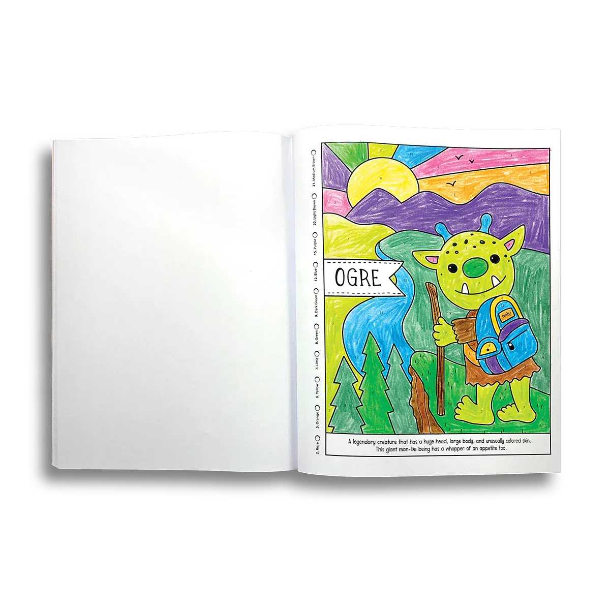 Color By Numbers Coloring Book - Mythical Friends