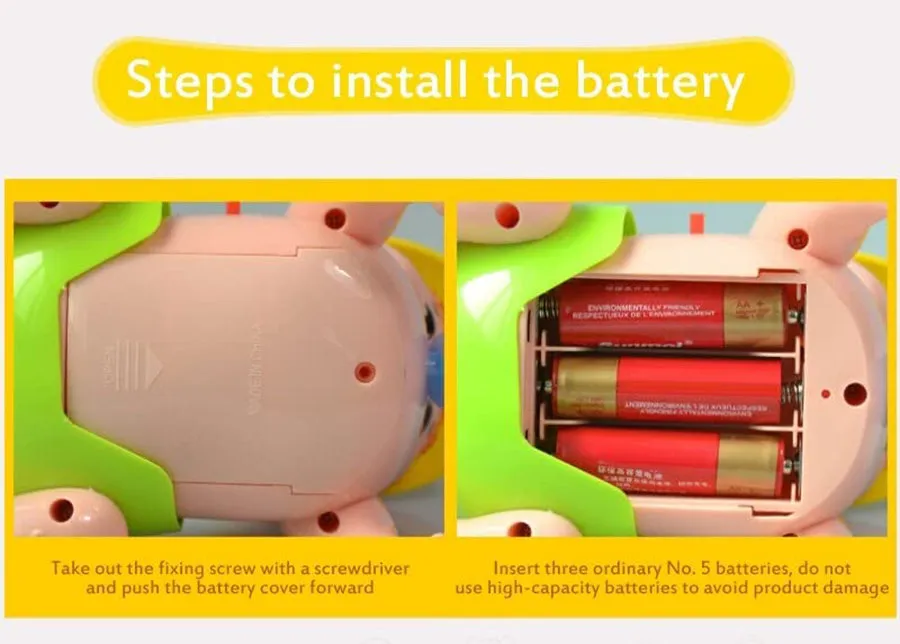 Crawling Toy with Battery-Operated Music and Light: Fun Toy for Kids on the Move