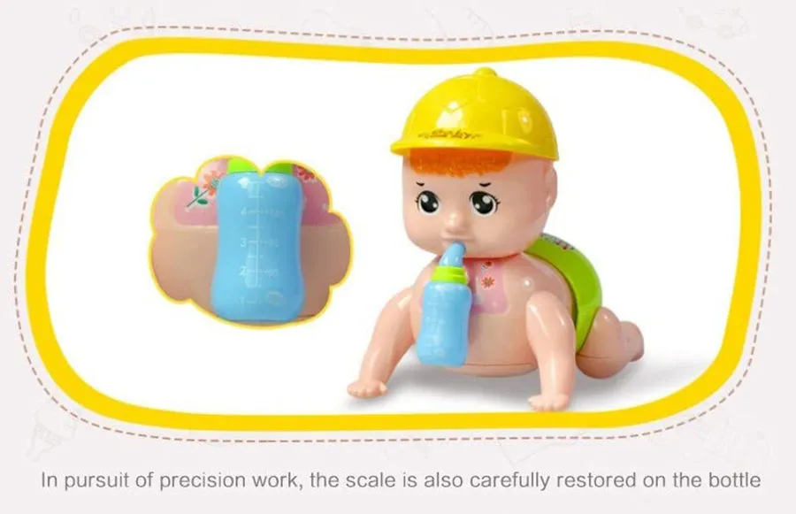 Crawling Toy with Battery-Operated Music and Light: Fun Toy for Kids on the Move