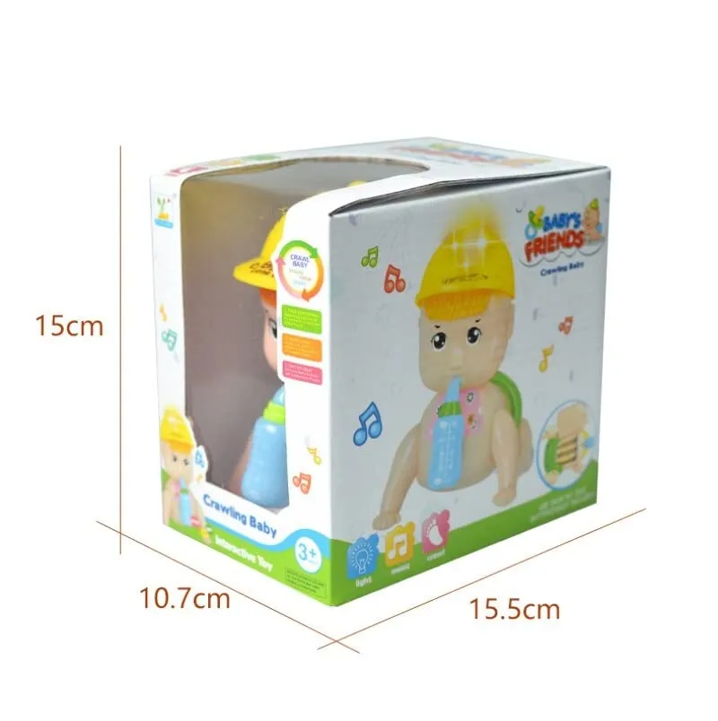 Crawling Toy with Battery-Operated Music and Light: Fun Toy for Kids on the Move