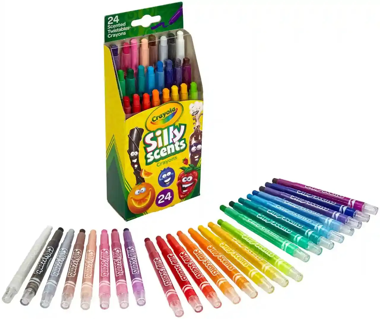 Crayola 24 Silly Scents Mini Twistables Scented Crayons