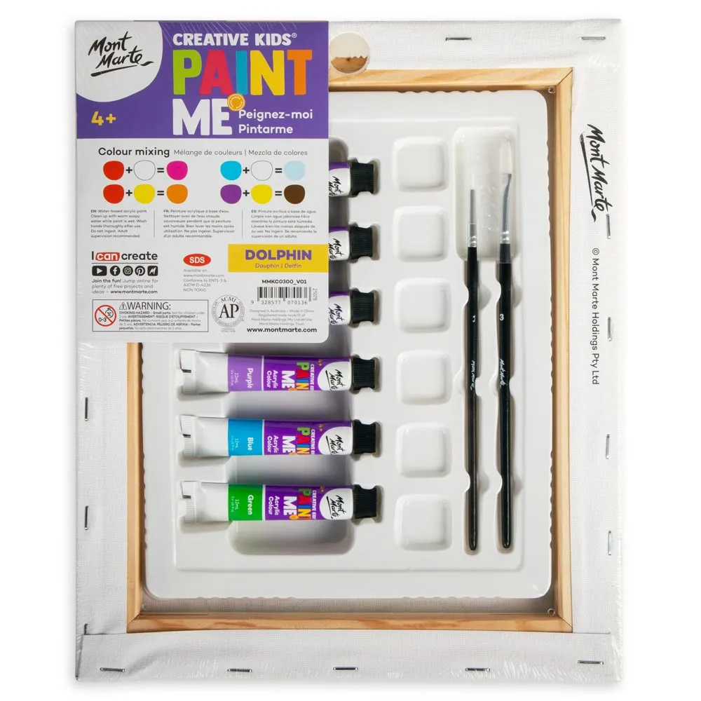 Creative Kids Paint Me Set 9pc - Dolphin