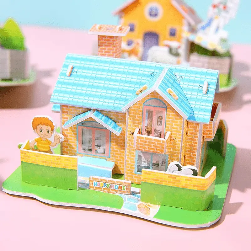 DIY 3D House Puzzles Fun and Creative Delight Await