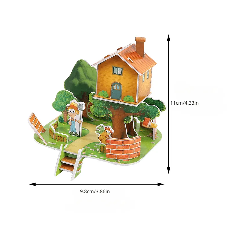 DIY 3D House Puzzles Fun and Creative Delight Await