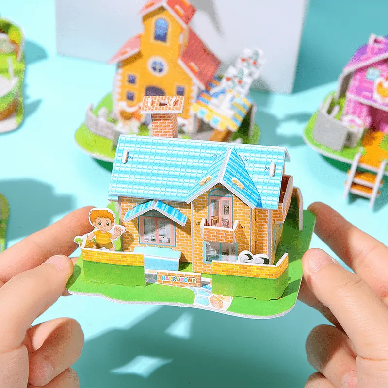 DIY 3D House Puzzles Fun and Creative Delight Await