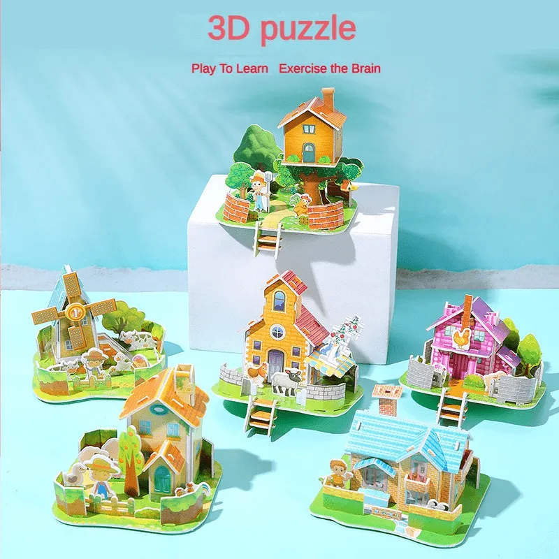 DIY 3D House Puzzles Fun and Creative Delight Await