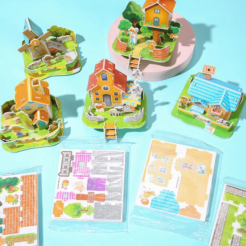 DIY 3D House Puzzles Fun and Creative Delight Await
