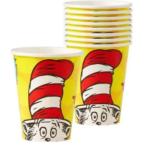 Dr. Seuss - 9oz "The Cat In The Hat" Paper Cups (8ct)