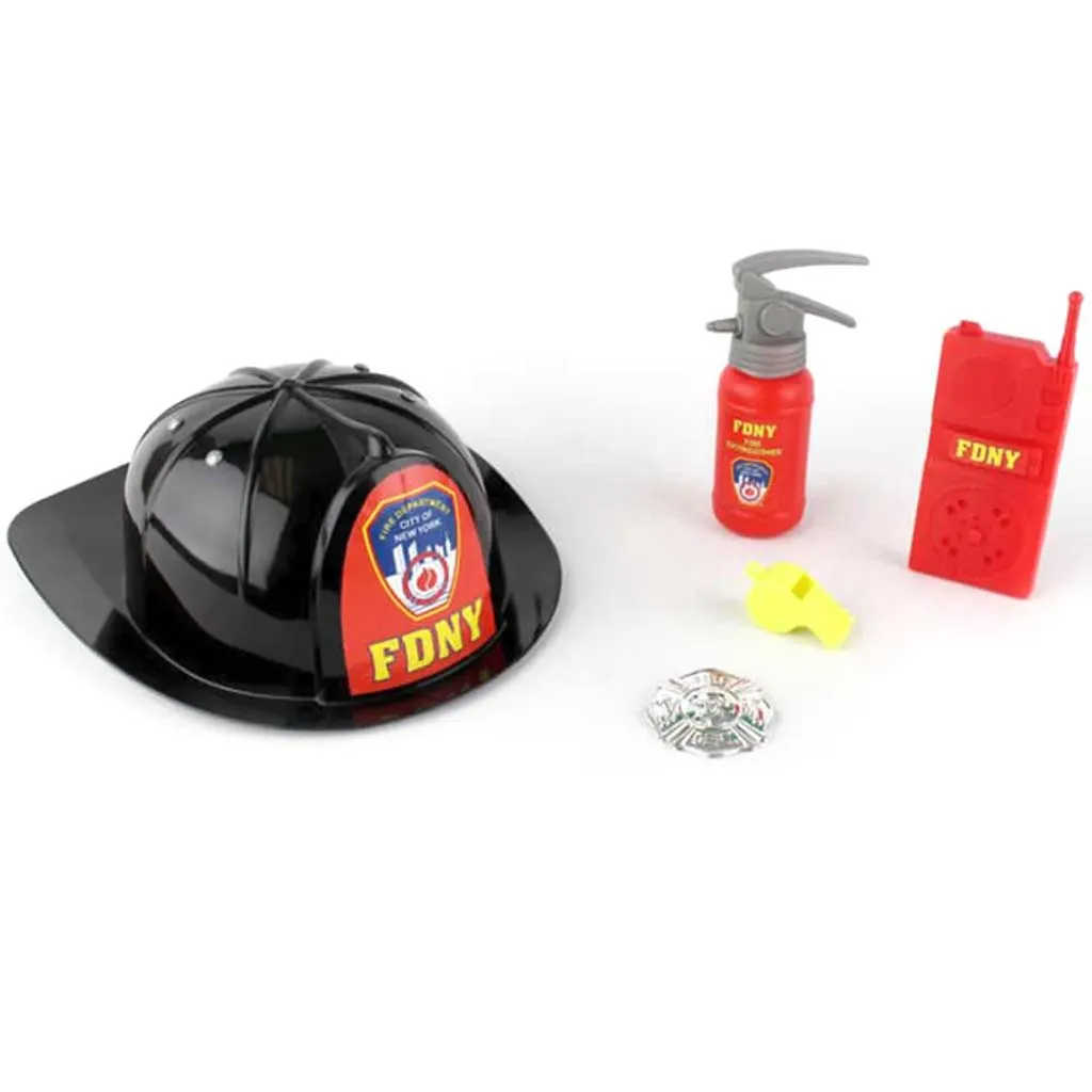 Fdny Fire Helmet W/Accessories