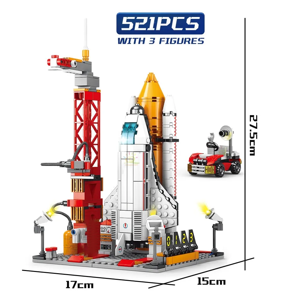 HUIQIBAO Space Aviation Manned Rocket Building Blocks