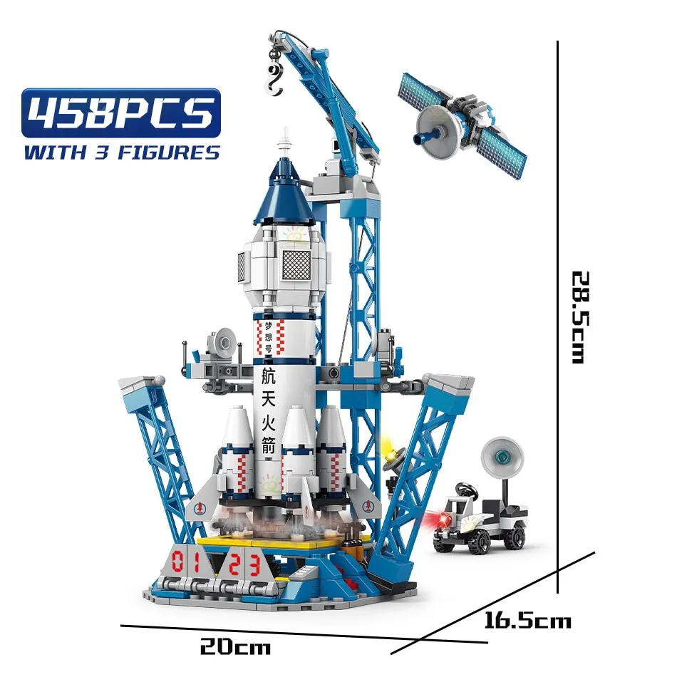 HUIQIBAO Space Aviation Manned Rocket Building Blocks