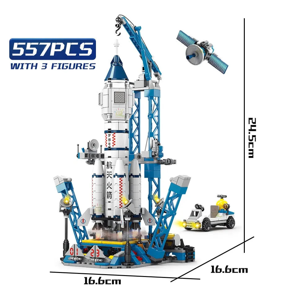 HUIQIBAO Space Aviation Manned Rocket Building Blocks