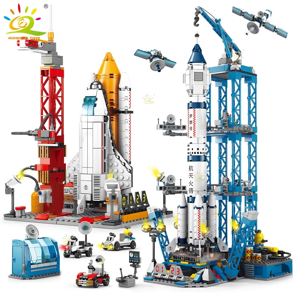 HUIQIBAO Space Aviation Manned Rocket Building Blocks