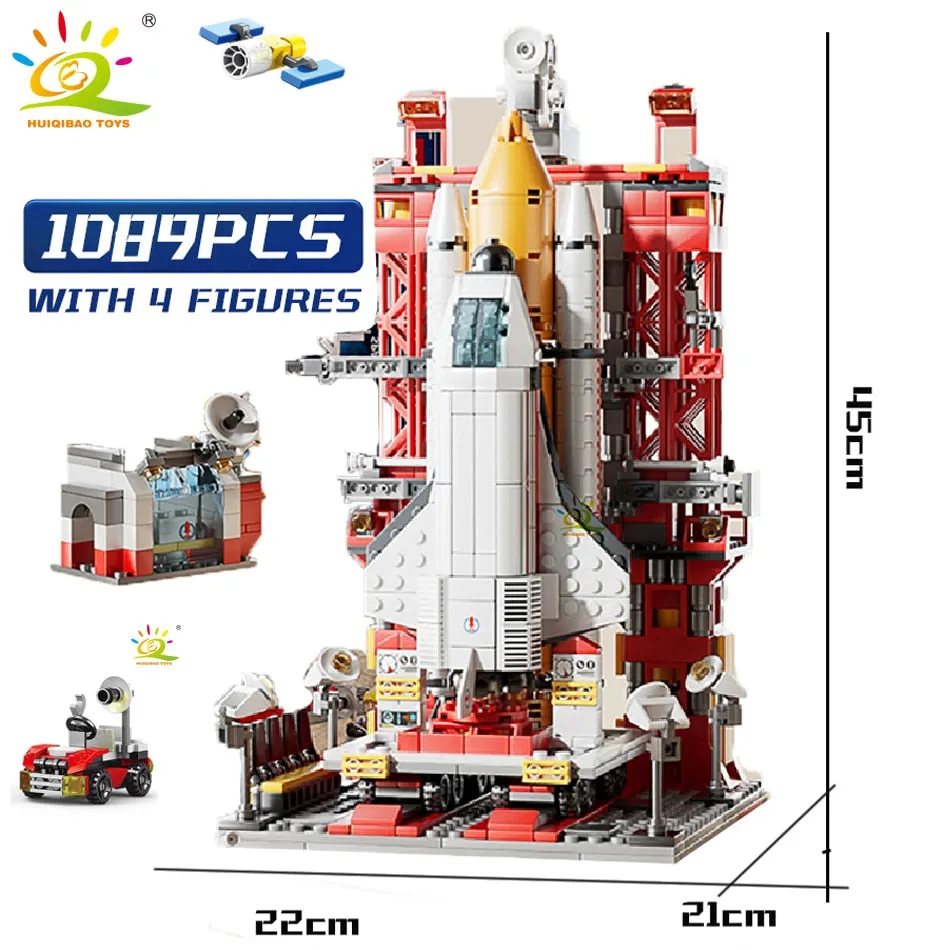 HUIQIBAO Space Aviation Manned Rocket Building Blocks