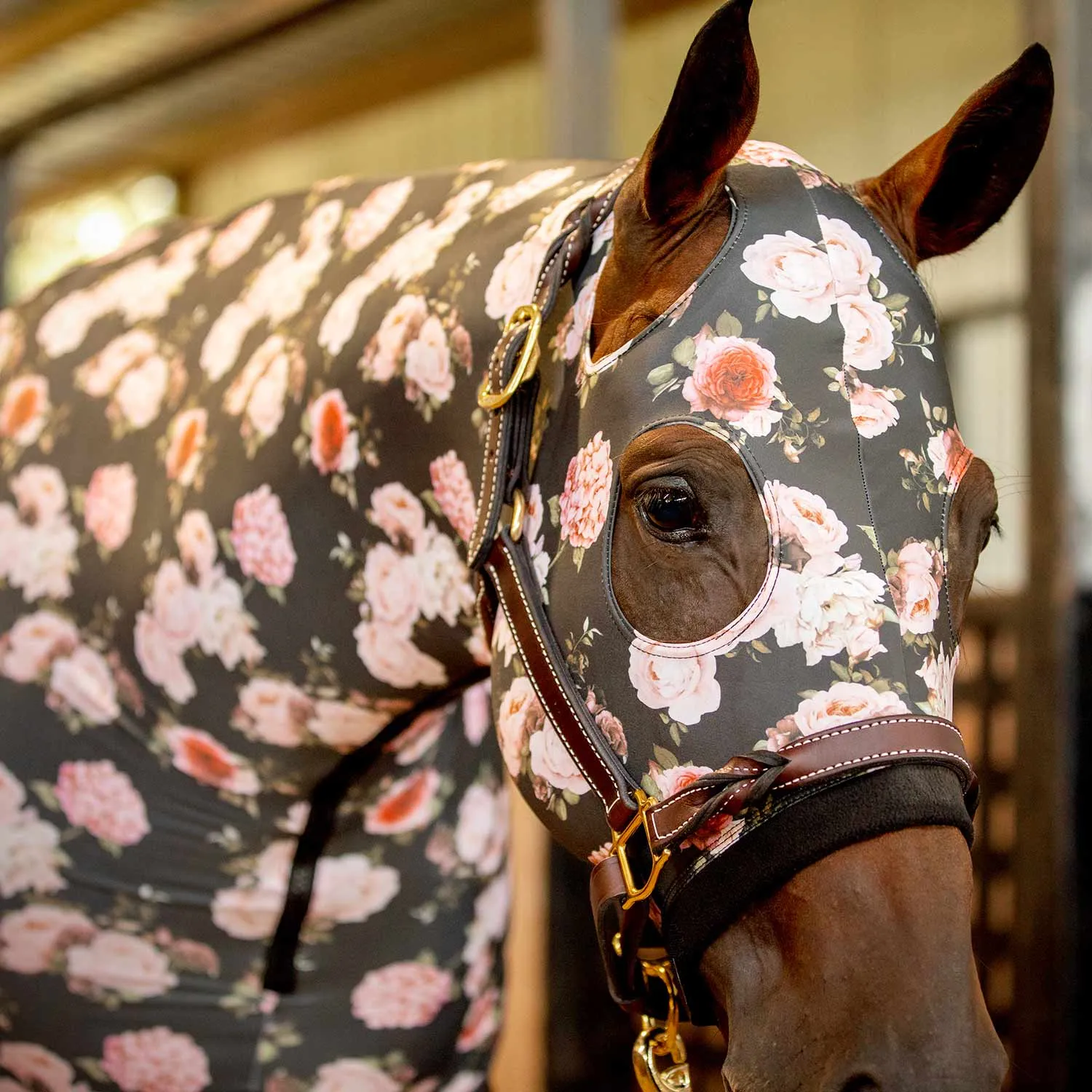 Jeffers Expression Lycra Hood, Rose Garden