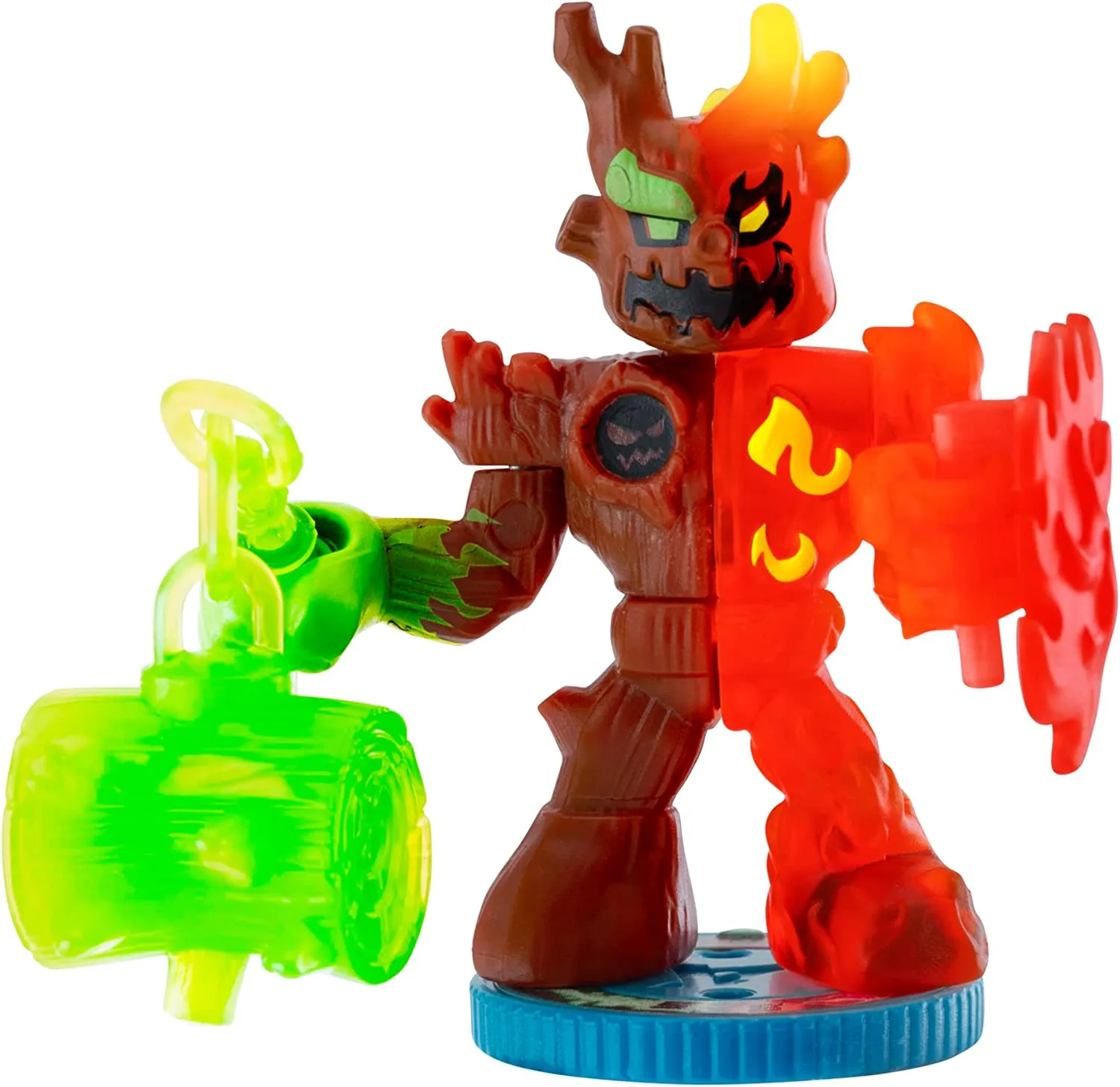 Legends of Akedo Power Storm - Versus Pack - 2 Mini Battling Warriors and 2 Battle Controllers - Burndown Versus Shred Head