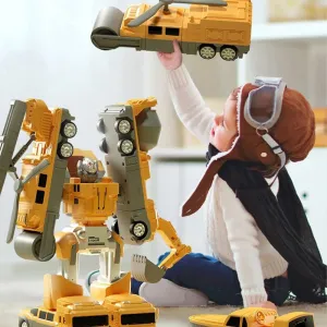 Magnetische Transformeerbare Bouwauto Montagespeelgoed