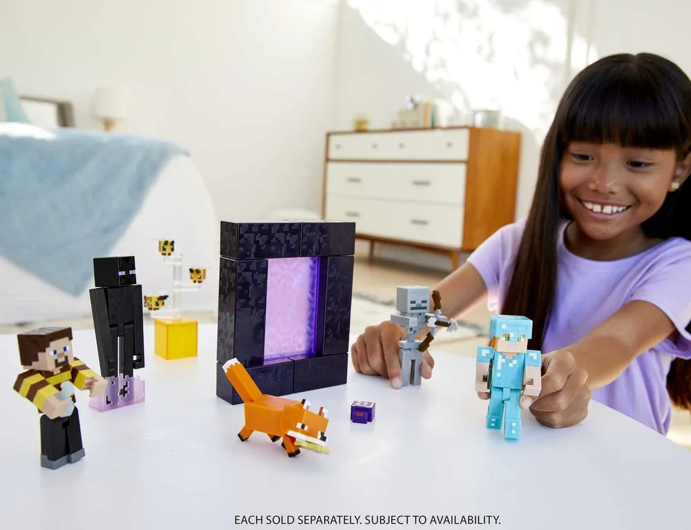 Minecraft Craft-A-Block Figure Build-A-Portal Steve