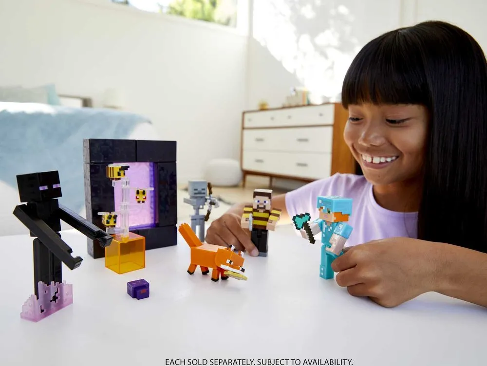 Minecraft Craft-A-Block Figure Build-A-Portal Steve