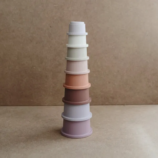 Mushie Stacking Cups Toy Petal