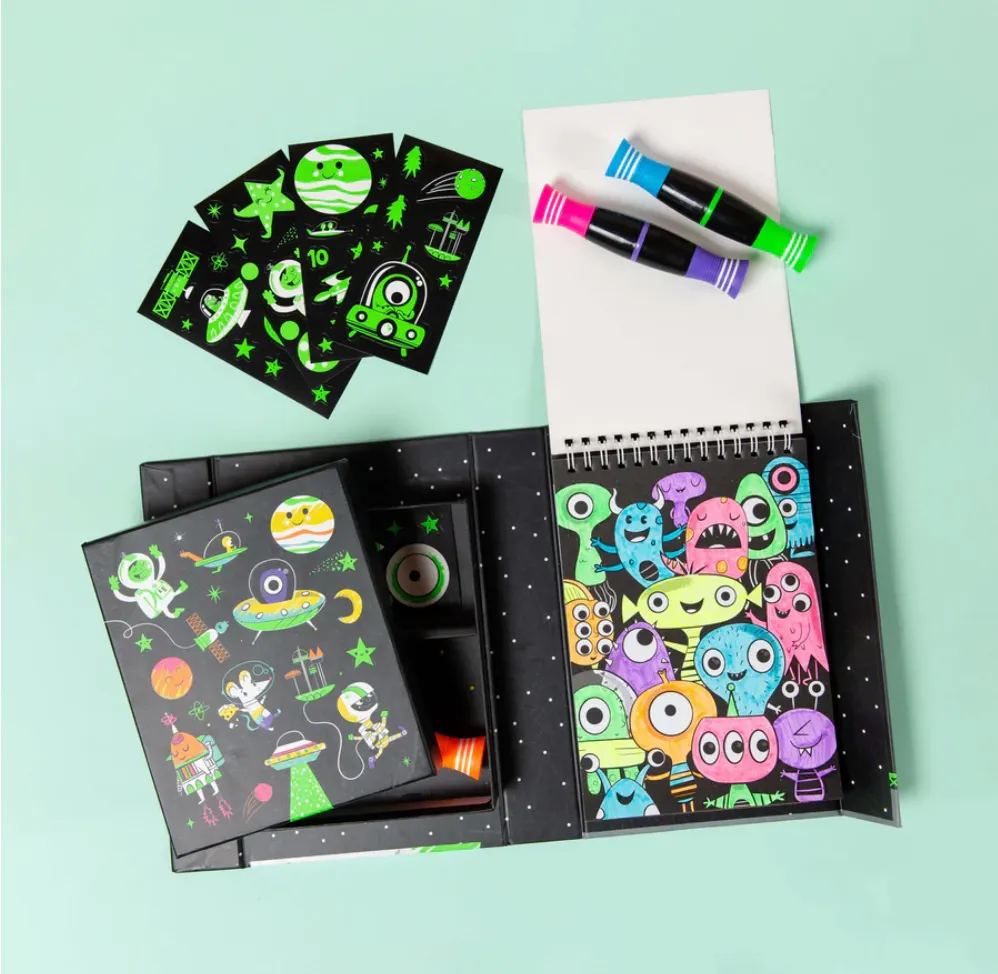 Neon Colouring Set - Outer Space