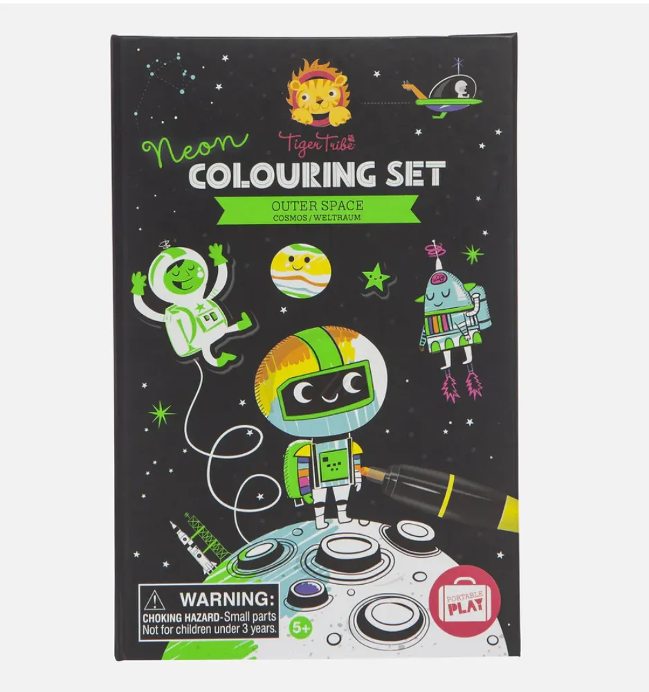 Neon Colouring Set - Outer Space