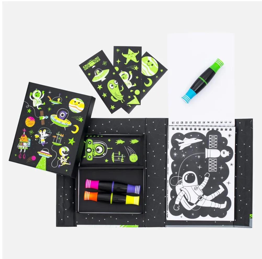 Neon Colouring Set - Outer Space