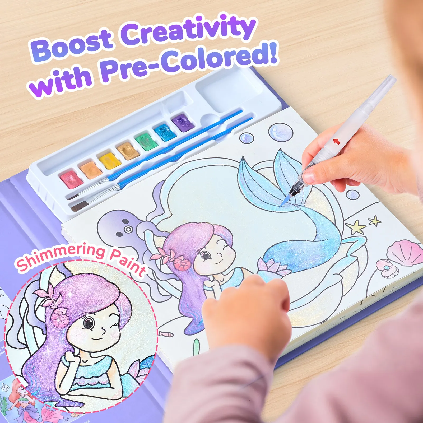 Paint with Water Coloring Books