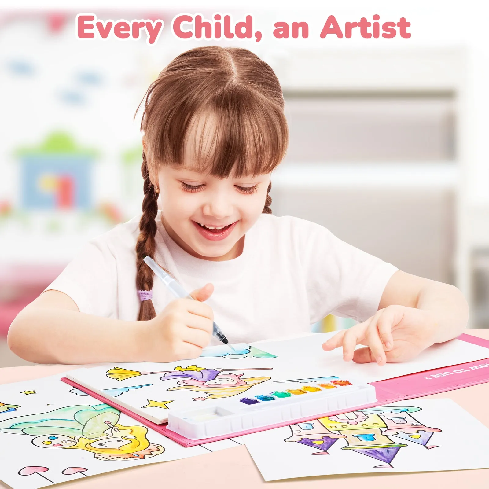 Paint with Water Coloring Books