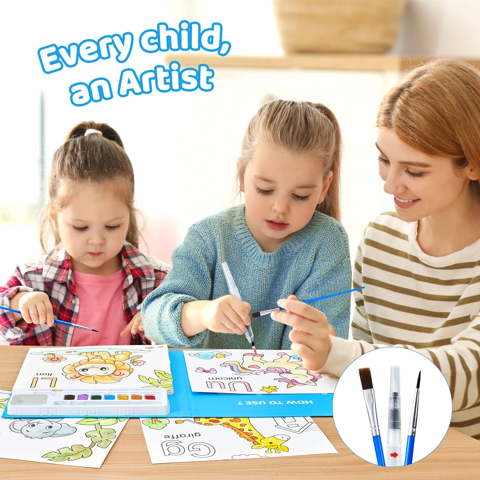 Paint with Water Coloring Books