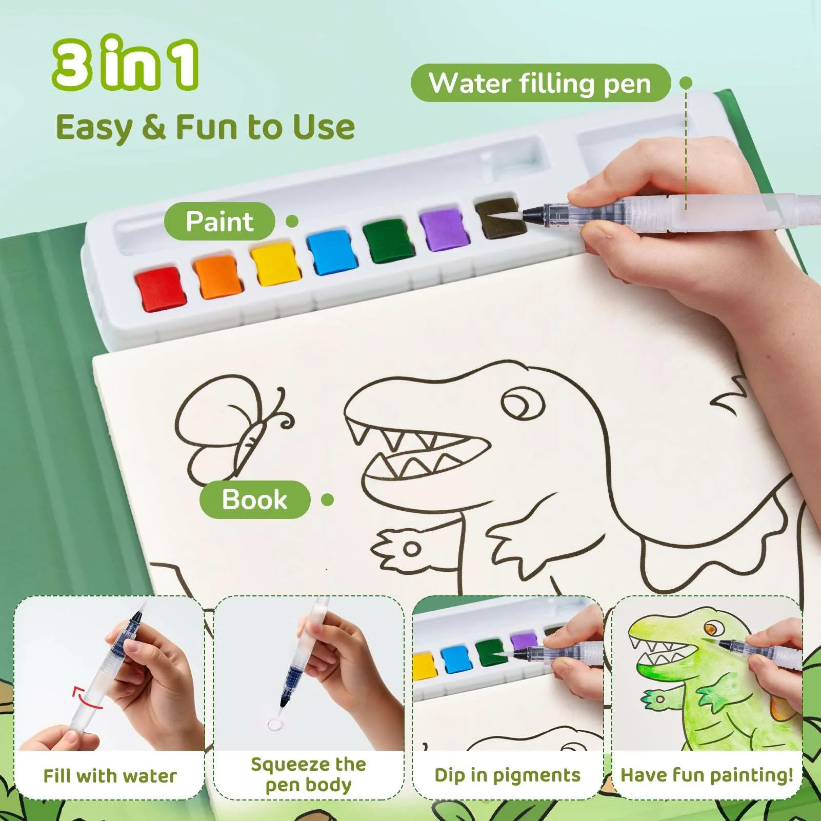 Paint with Water Coloring Books
