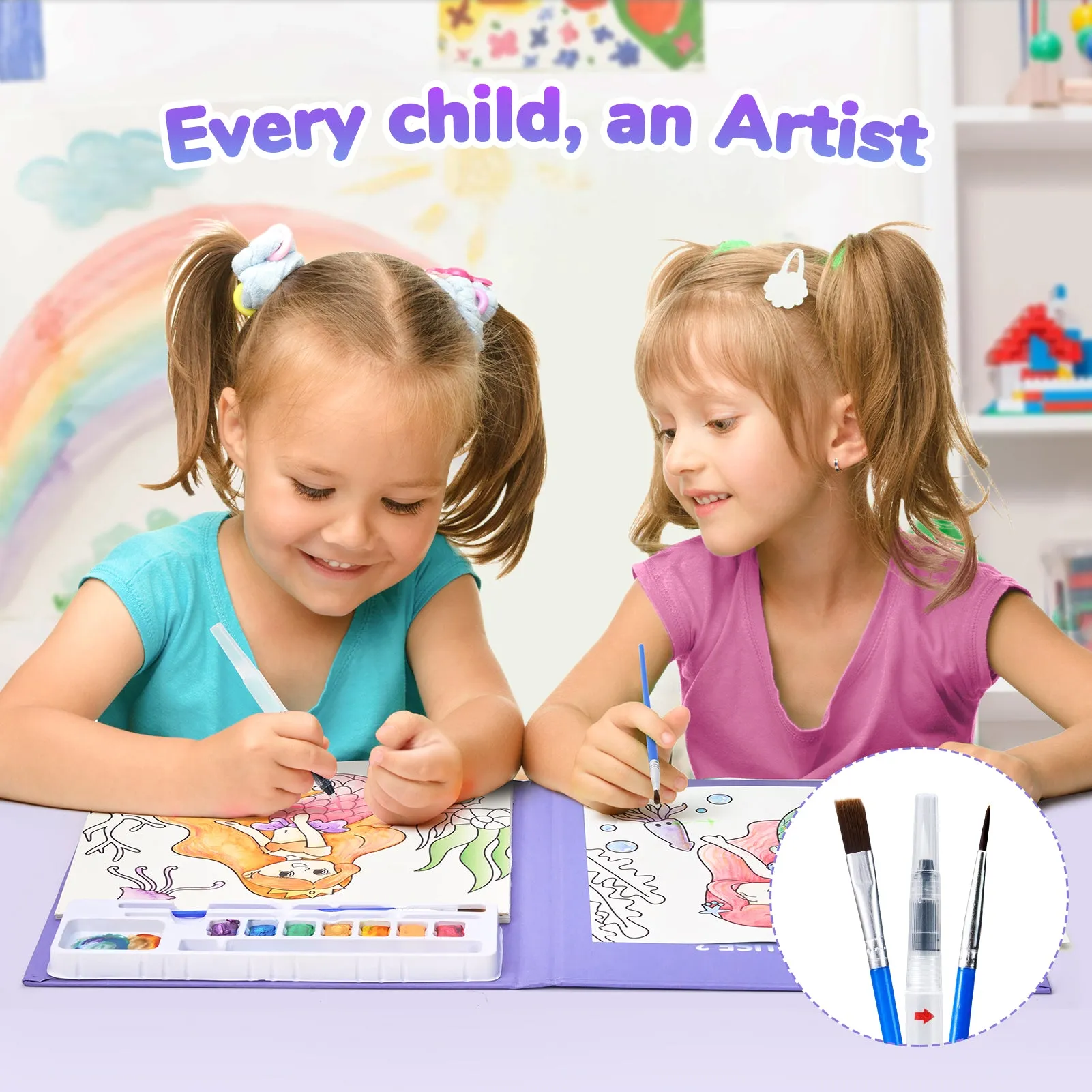 Paint with Water Coloring Books
