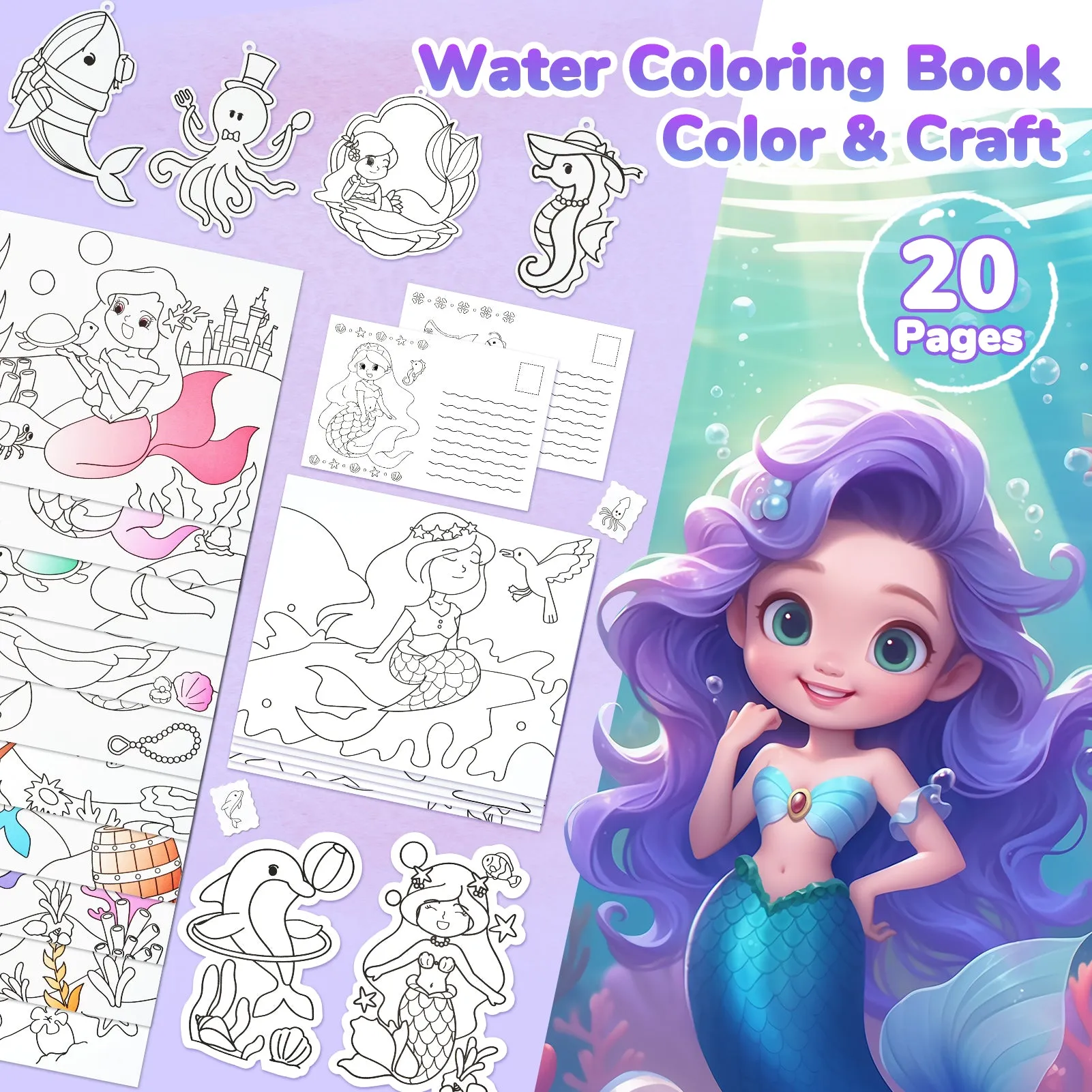 Paint with Water Coloring Books