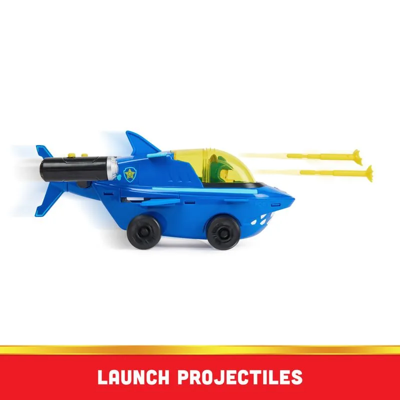 Paw Patrol Aqua Pups Themed Vehicles Chase's Shark Vehicle