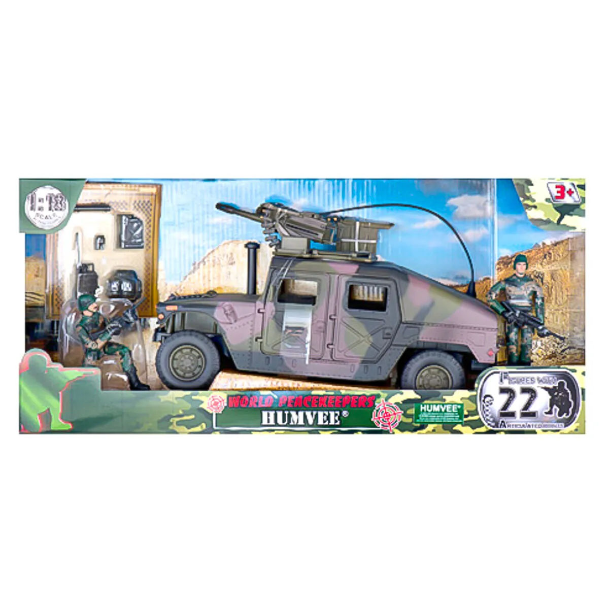 Peterkin World Peacekeepers Humvee Assault Vehicle with Figures