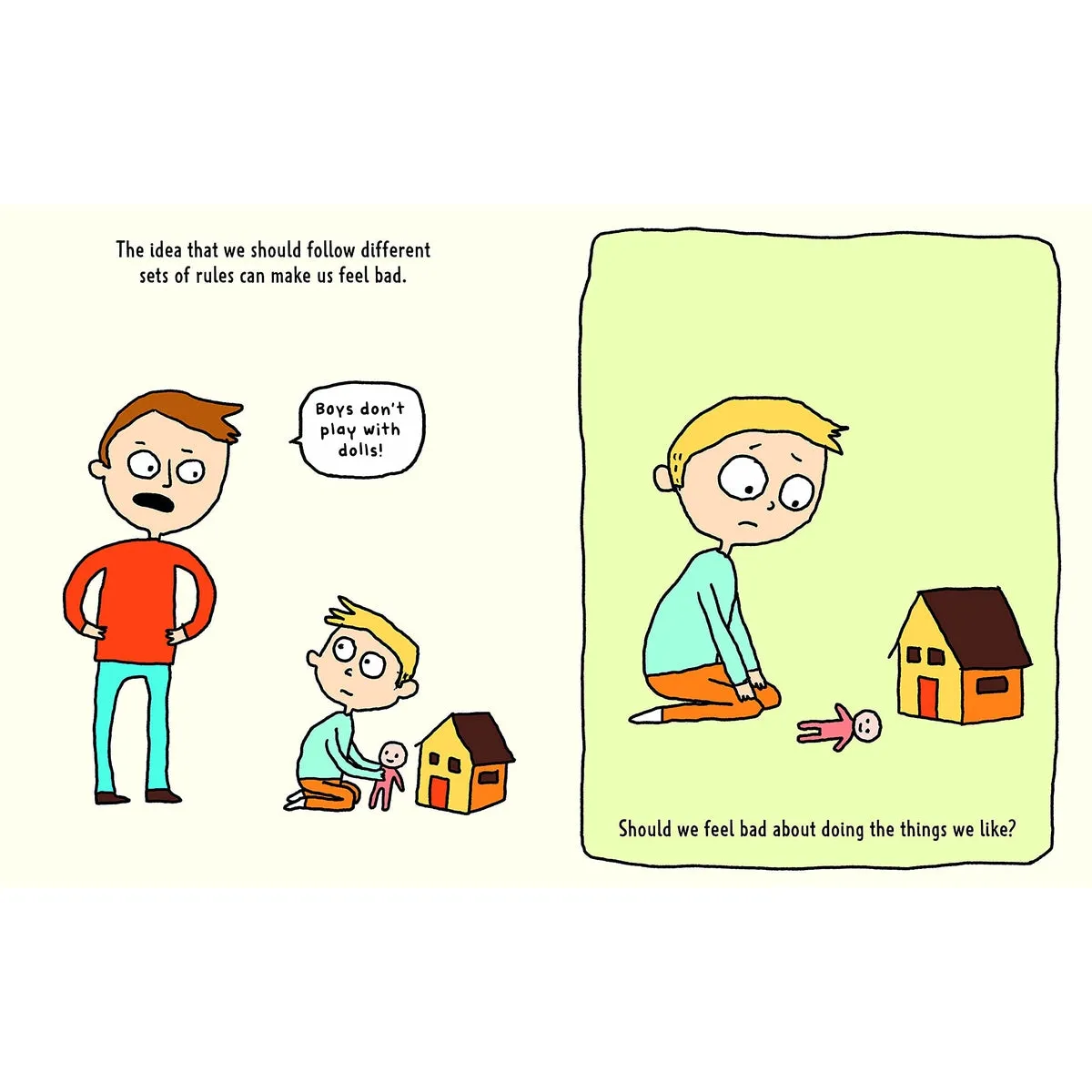 pink, blue, and you: questions for kids about gender stereotypes