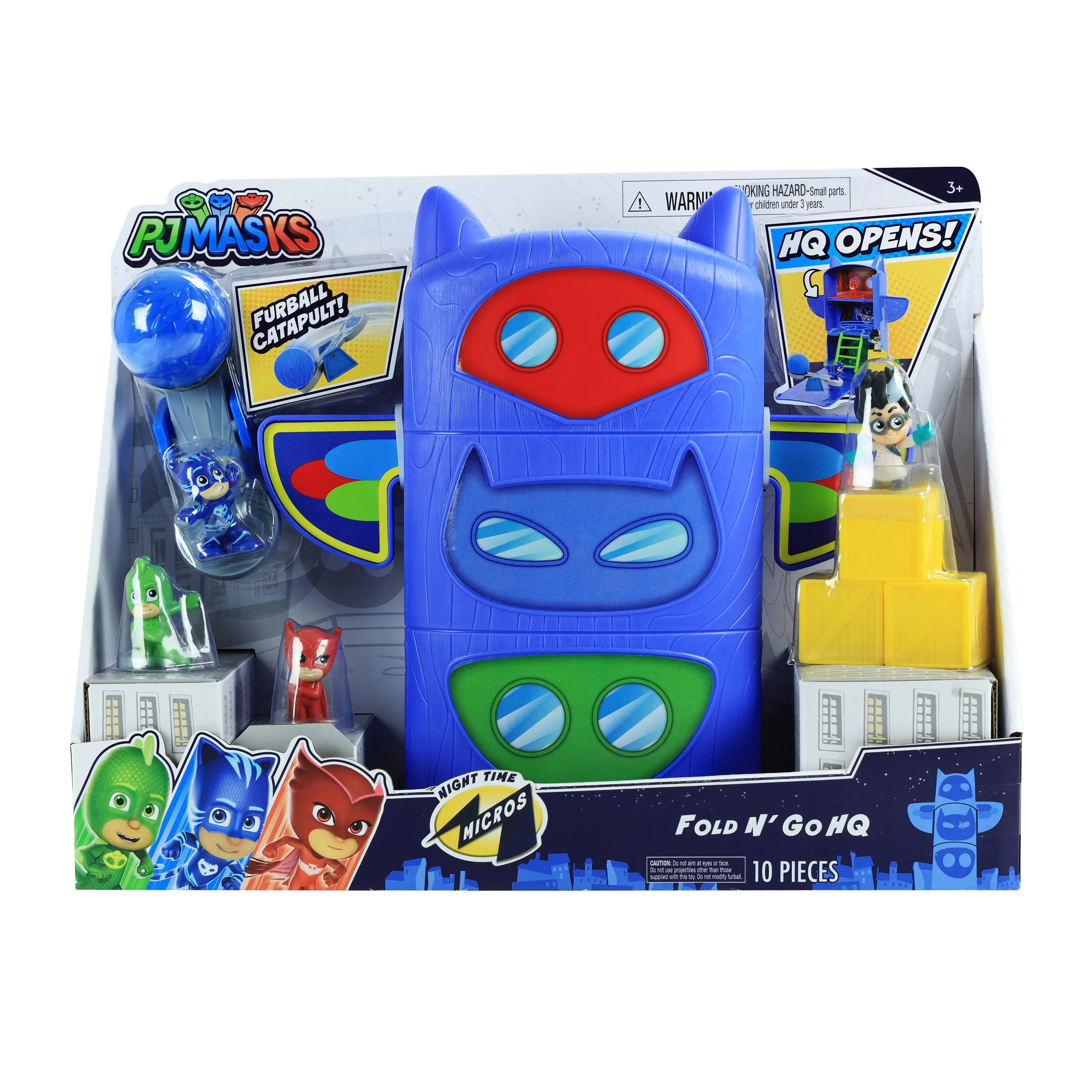 Pj Masks Night Time Micros Fold N' Go Hq