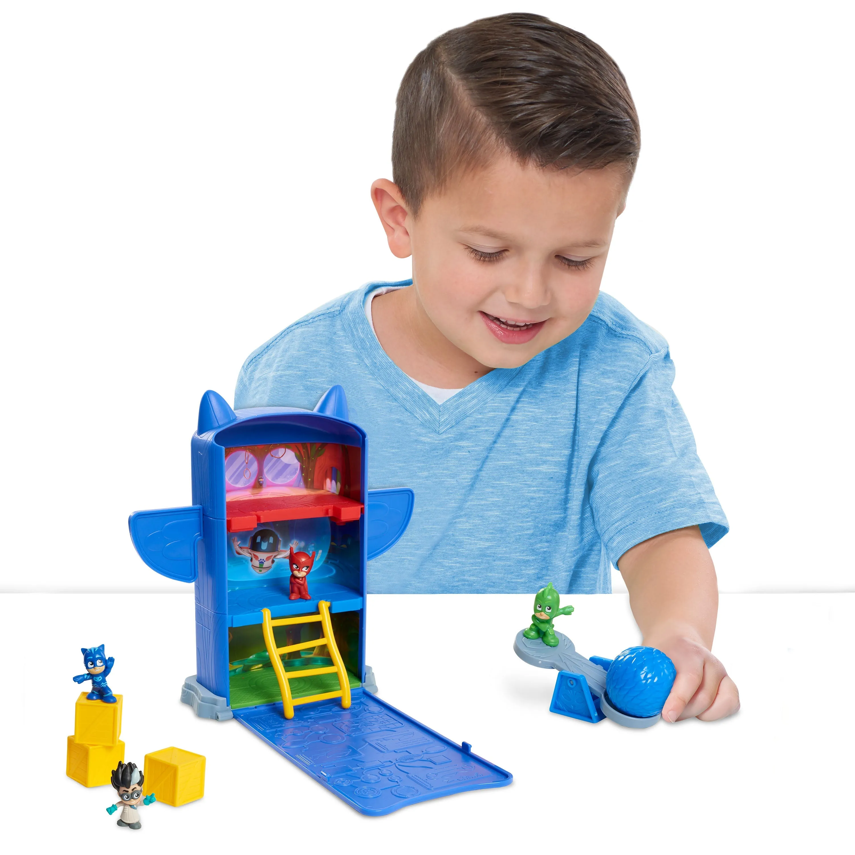 Pj Masks Night Time Micros Fold N' Go Hq
